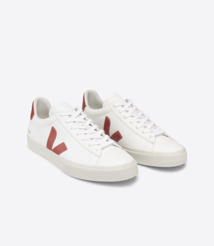 Veja Campo Chromefree Couro Rouille Branco