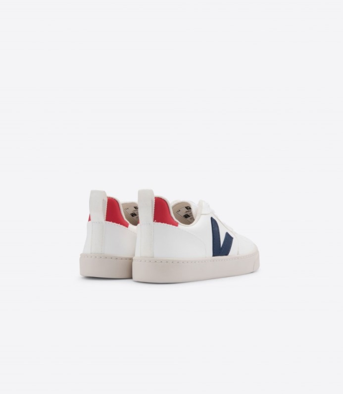 Veja Cadarços V-10 Cwl White Cobalt Pekin