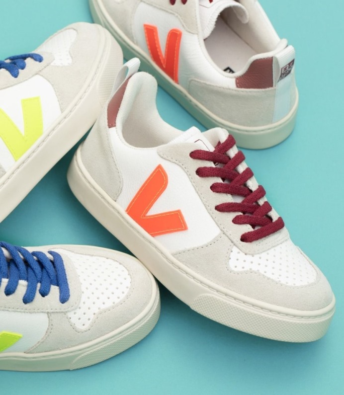 Veja V-10 Veja X Bonton White Jaune Fluo Kaki