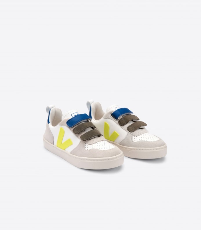 Veja Veja X Bonton White Jaune Fluo Indigo