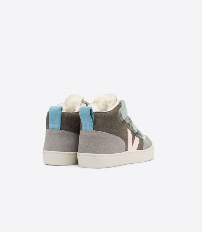 Veja V-10 Mid Fured Suede Multico Moonrock