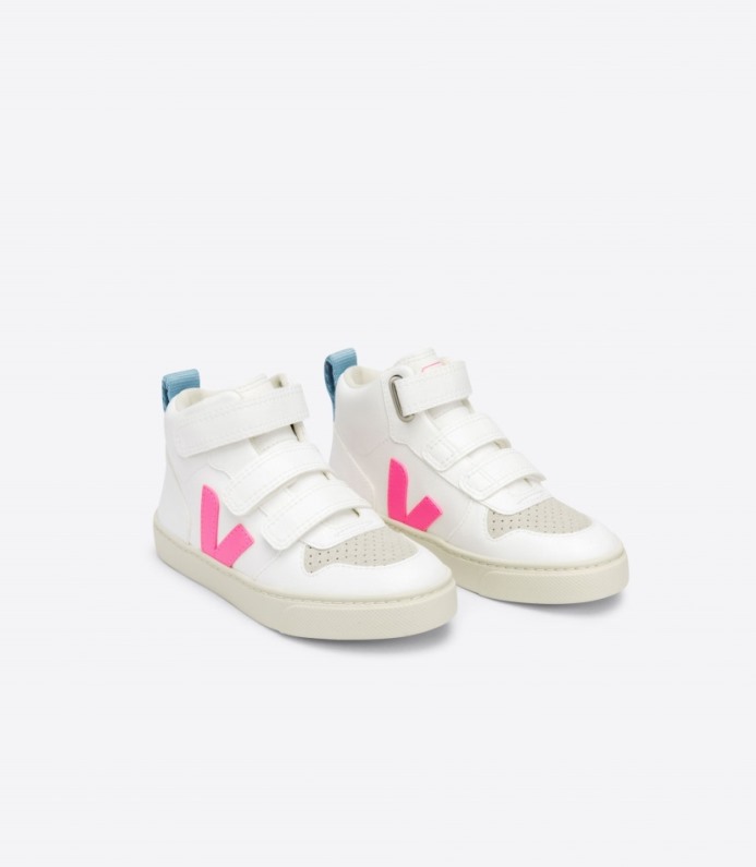 Veja V-10 Mid Cwl Sari Branco Aço