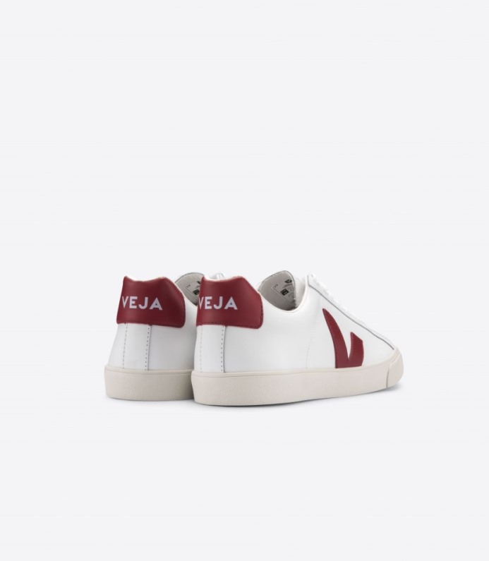 Veja Esplar Leather White Marsala