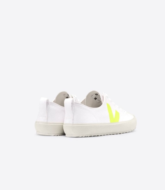 Veja Nova Canvas White Jaune-fluo