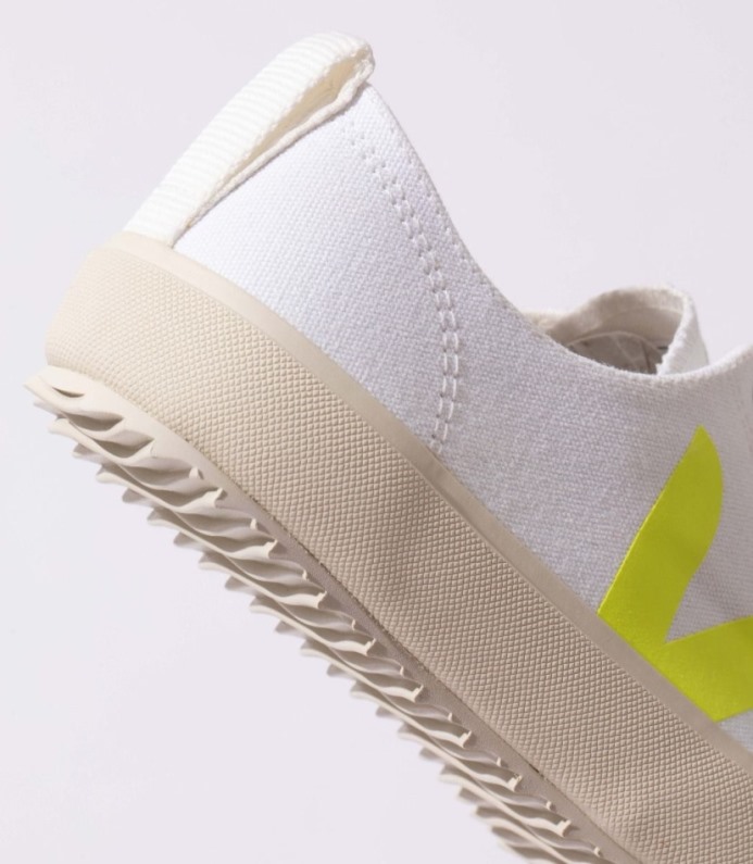 Veja Nova Canvas White Jaune-fluo