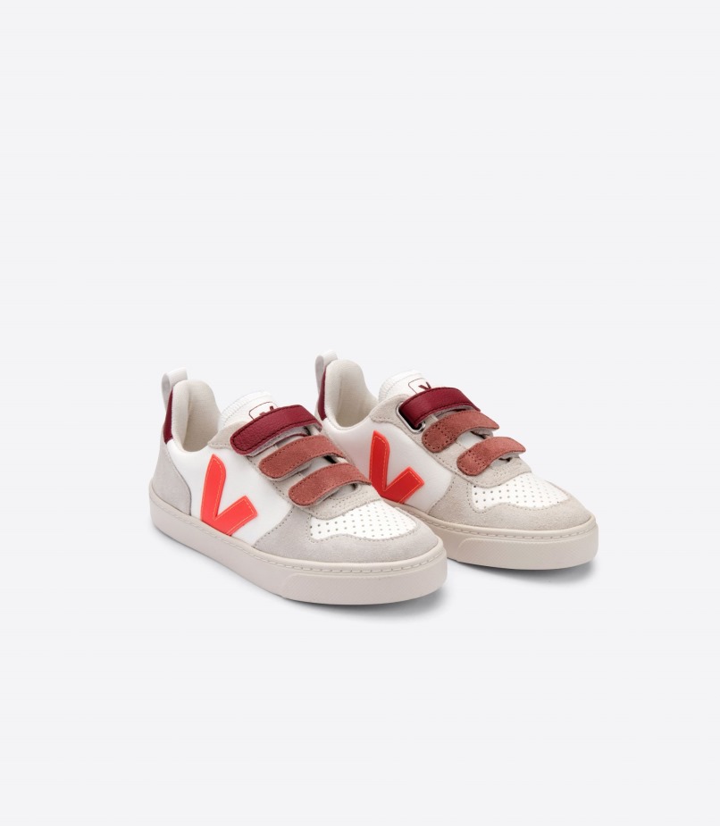 Veja X Bonton White Orange Fluo Marsala Original