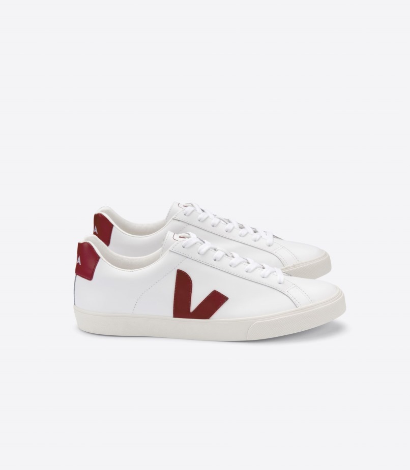 Veja Leather White Marsala Premium