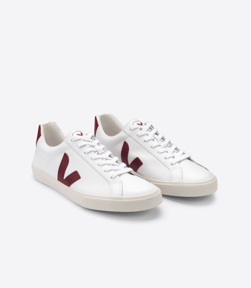 Veja Leather White Marsala Premium