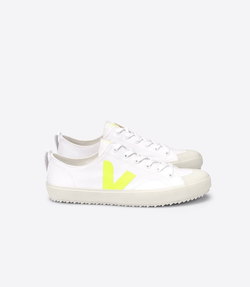 Veja Canvas White Jaune Fluo Special
