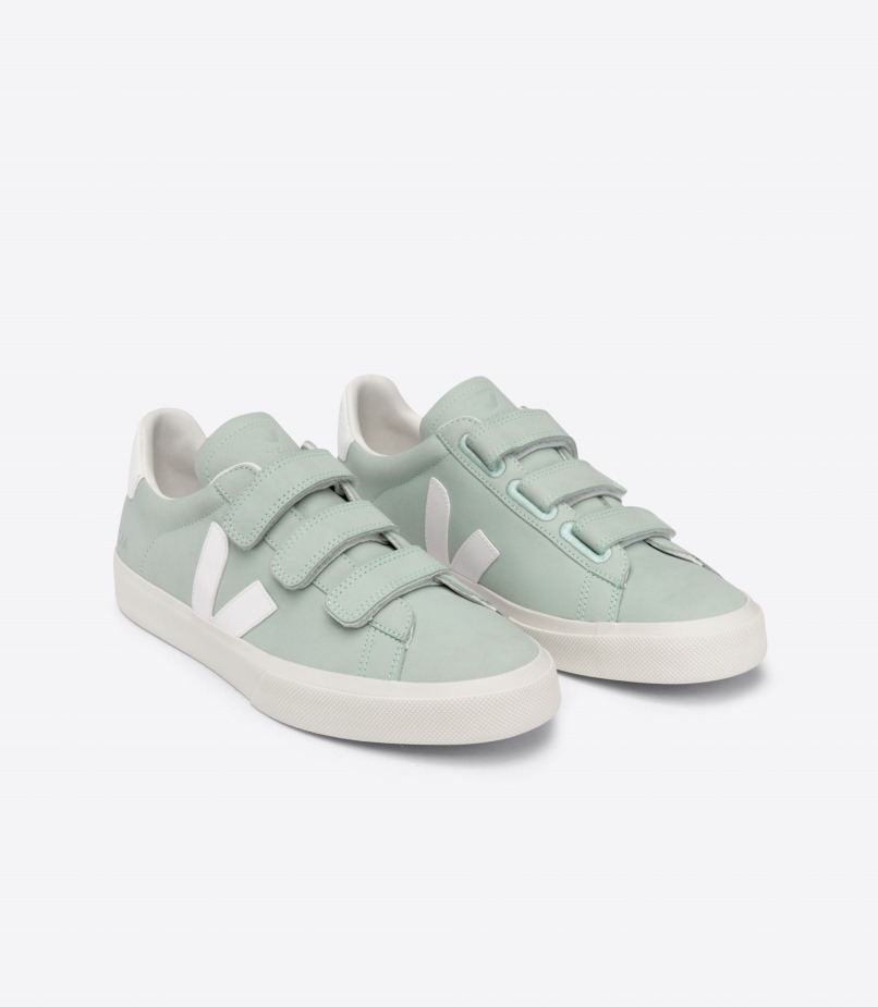 Veja Perfect Nubuck Matcha White