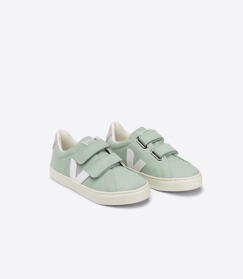 Nubuck Matcha White Veja Perfect