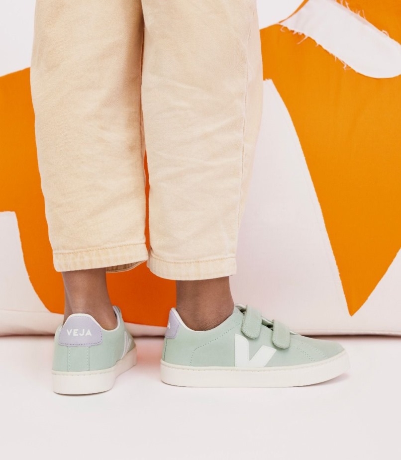 Nubuck Matcha White Veja Perfect