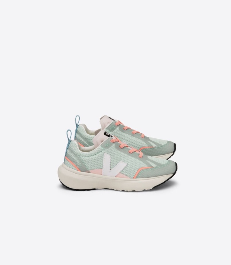 Veja Atacadores Elásticos Perfeitos Alveomesh Matcha Branco