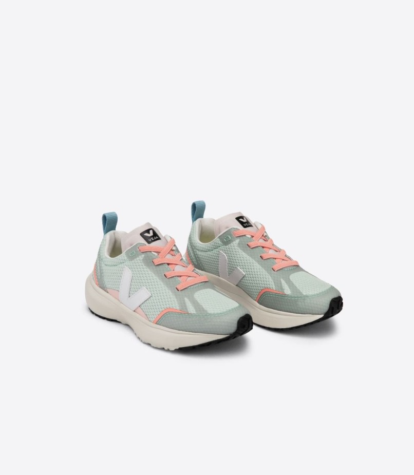 Veja Atacadores Elásticos Perfeitos Alveomesh Matcha Branco