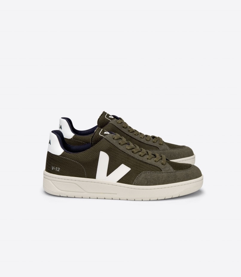 Veja Vegan B-mesh Oliva Branco Original