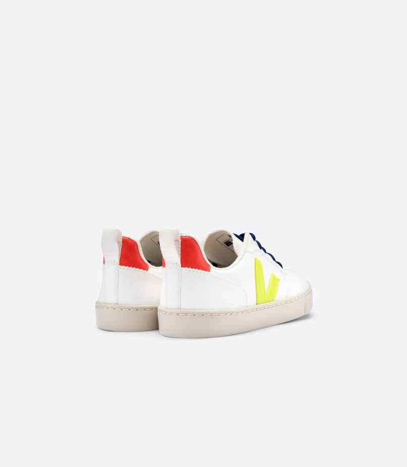 Atacadores Premium Cwl Branco Jaune Fluo Laranja Fluo Veja