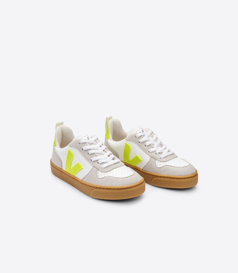 Veja Original Laces Cwl White Jaune Fluo