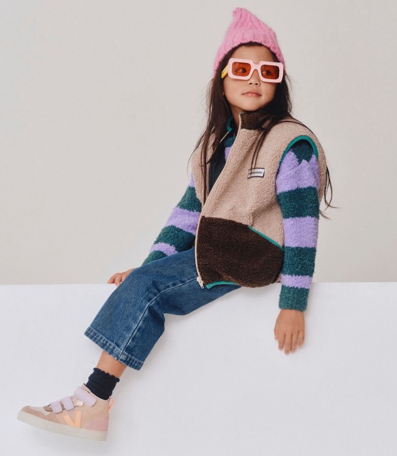 Veja Camurça Média Perfeita Multico Amêndoa Pêssego