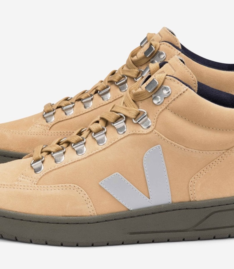 Suede Desert Oxford Grey Kaki Veja Special