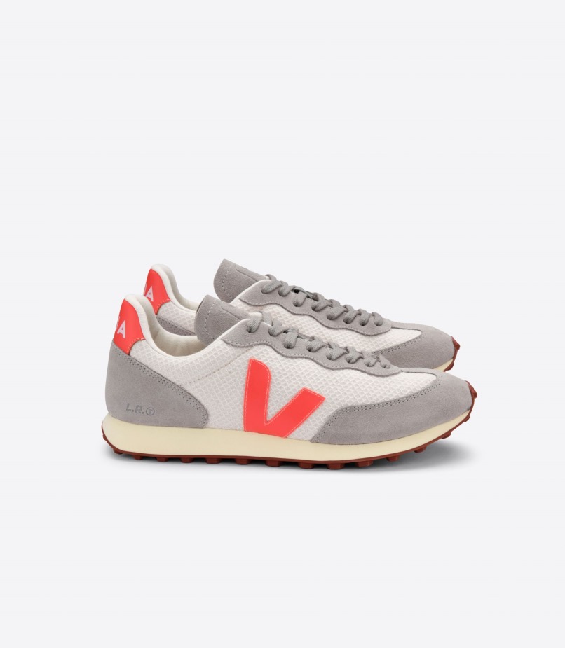 Perfect Branco Hexamesh Gravel Orange Grey Veja