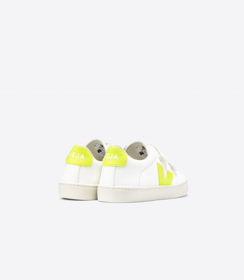 Couro Perfeito Sem Cromo Branco Jaune Fluo Veja