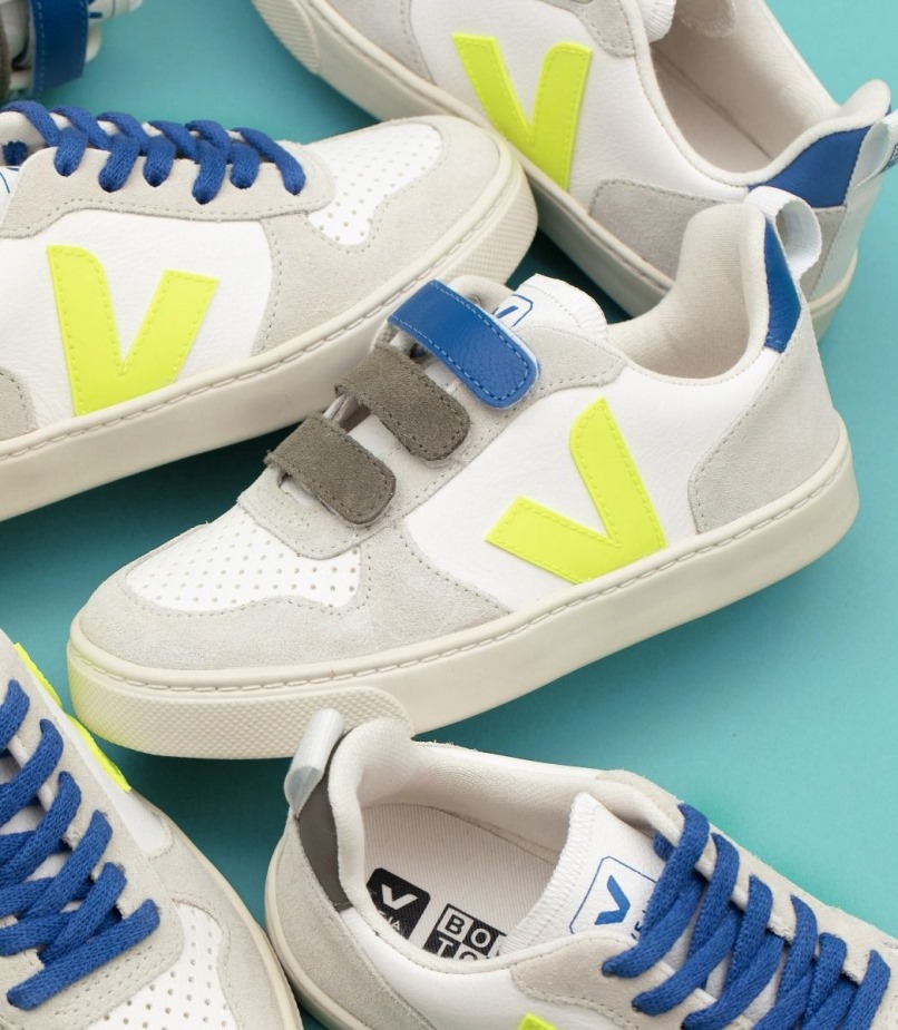 Veja X Bonton White Jaune Fluo Indigo Perfect