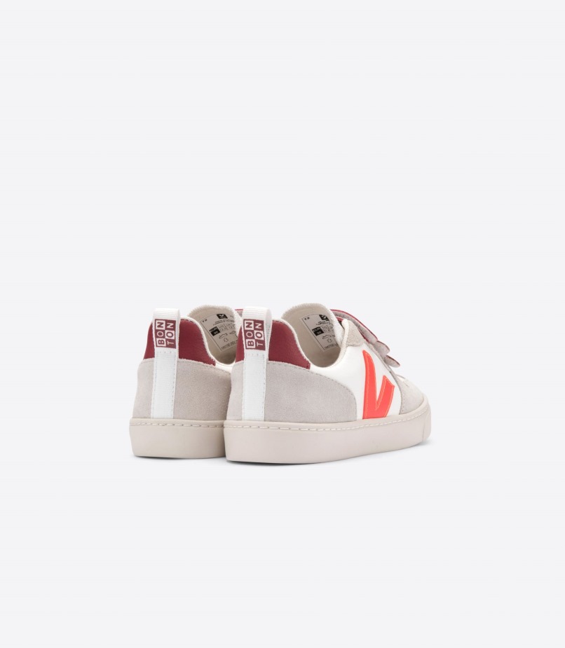 Veja X Bonton White Orange Fluo Marsala Premium