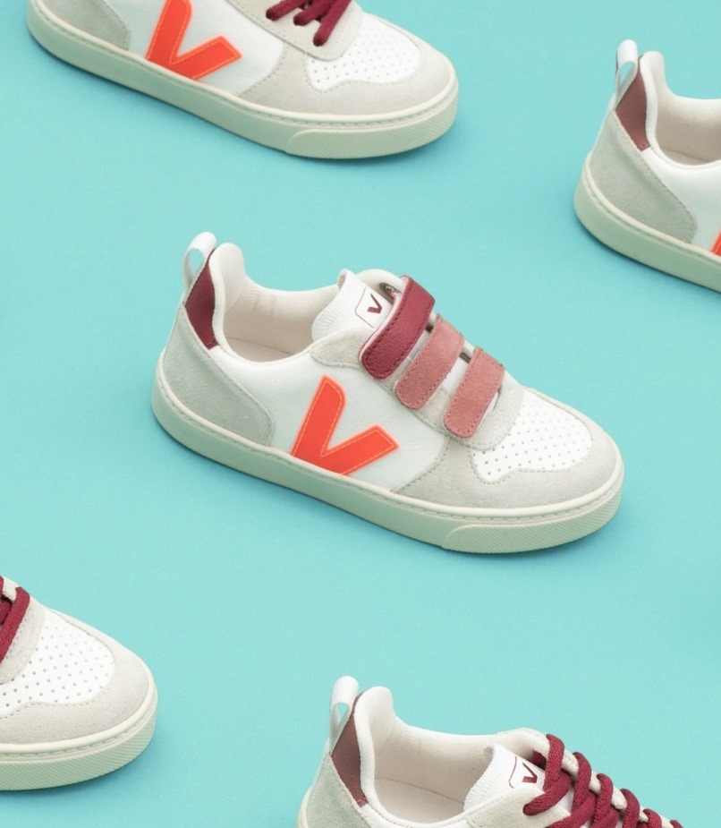 Veja X Bonton White Orange Fluo Marsala Premium