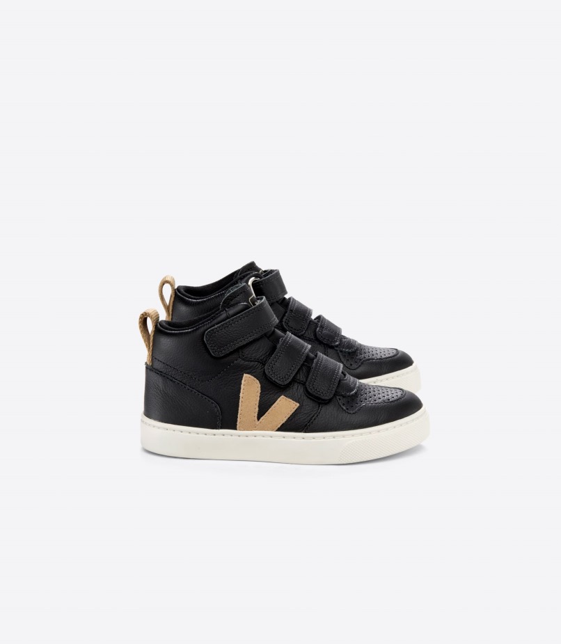 Perfect Veja Mid Couro Cromado Black Dune