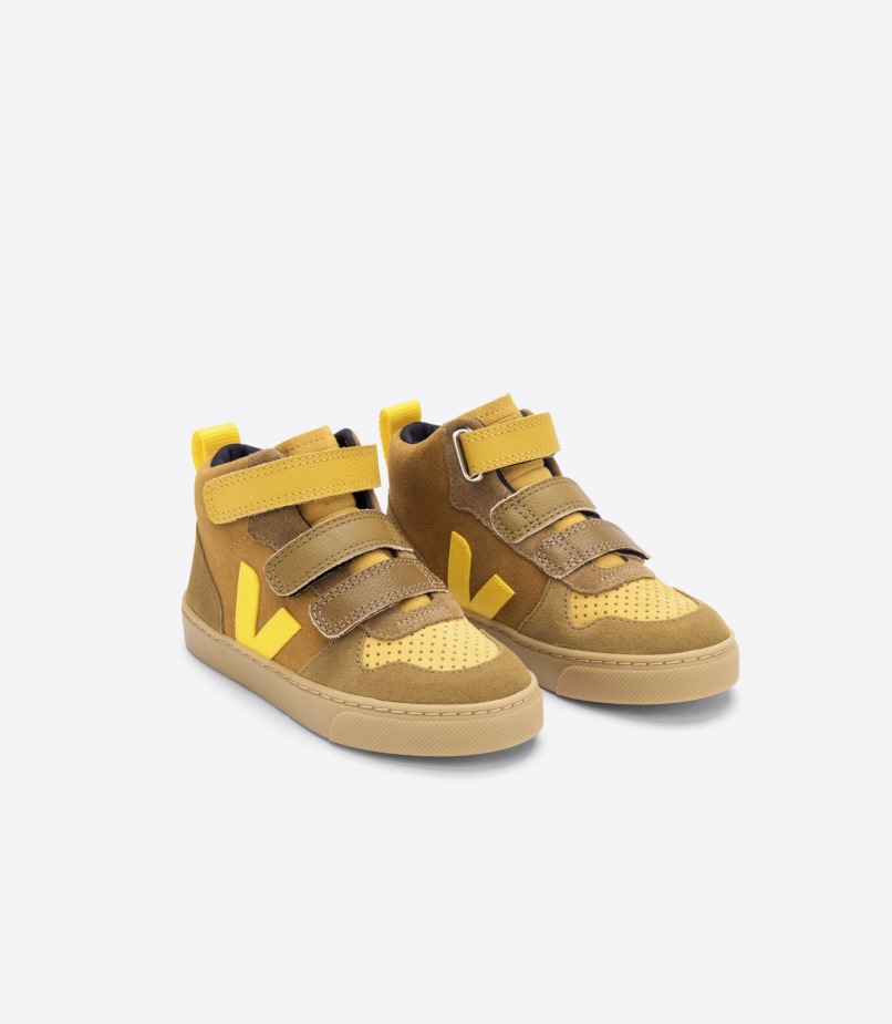 Original Veja Mid Suede Multico Camel Tonic