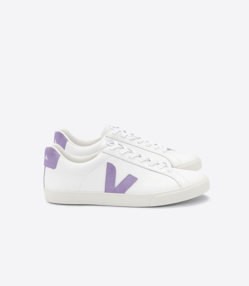 Leather Extra White Lavande Veja