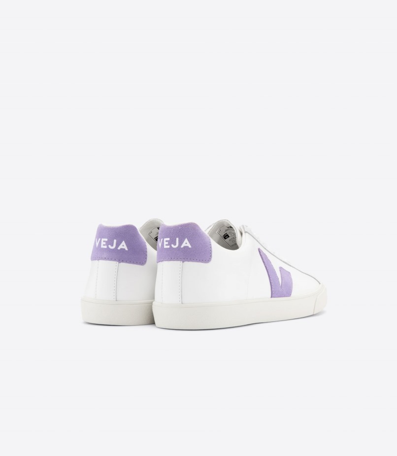 Leather Extra White Lavande Veja