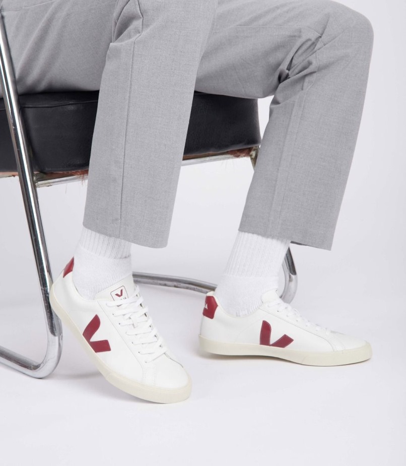 Leather White Marsala Premium Veja