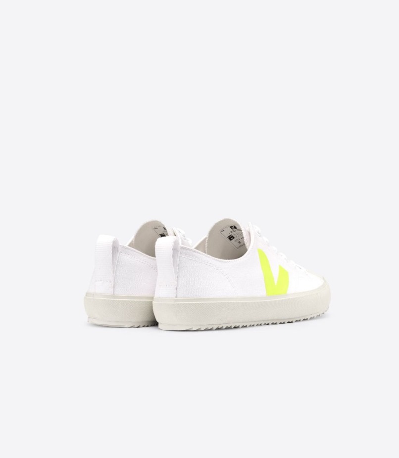 Canvas White Jaune Fluo Veja Series