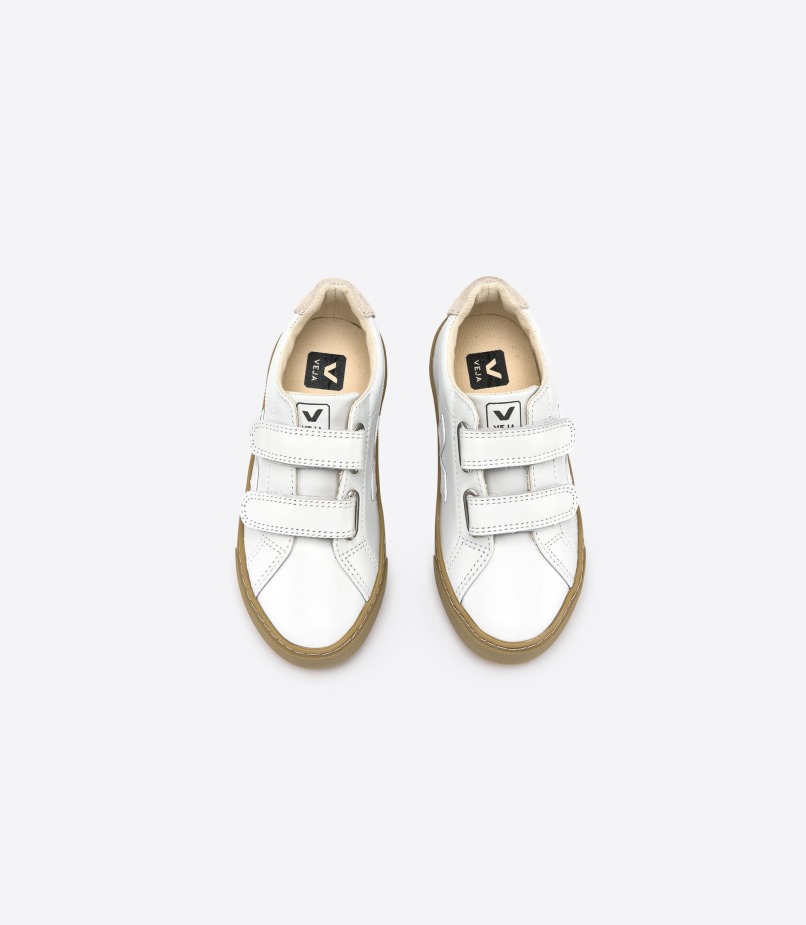 Strappi Couro Branco Sola Natural Veja Original