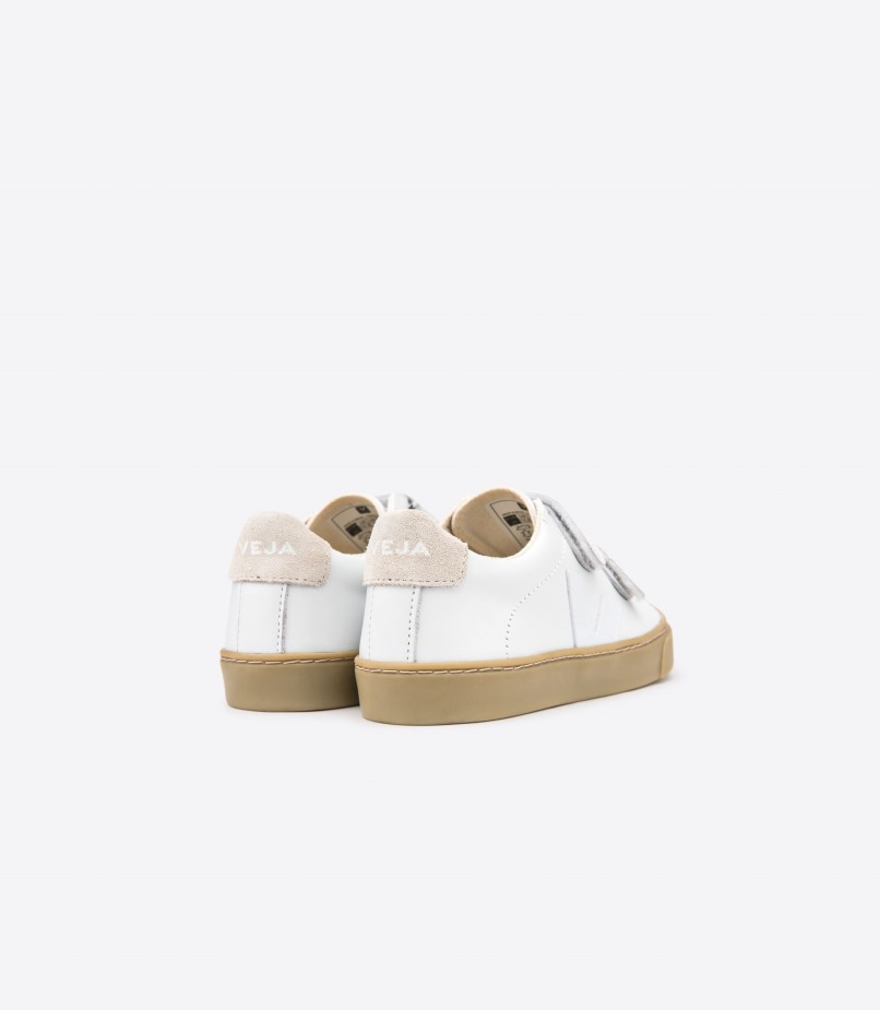 Strappi Couro Branco Sola Natural Veja Original