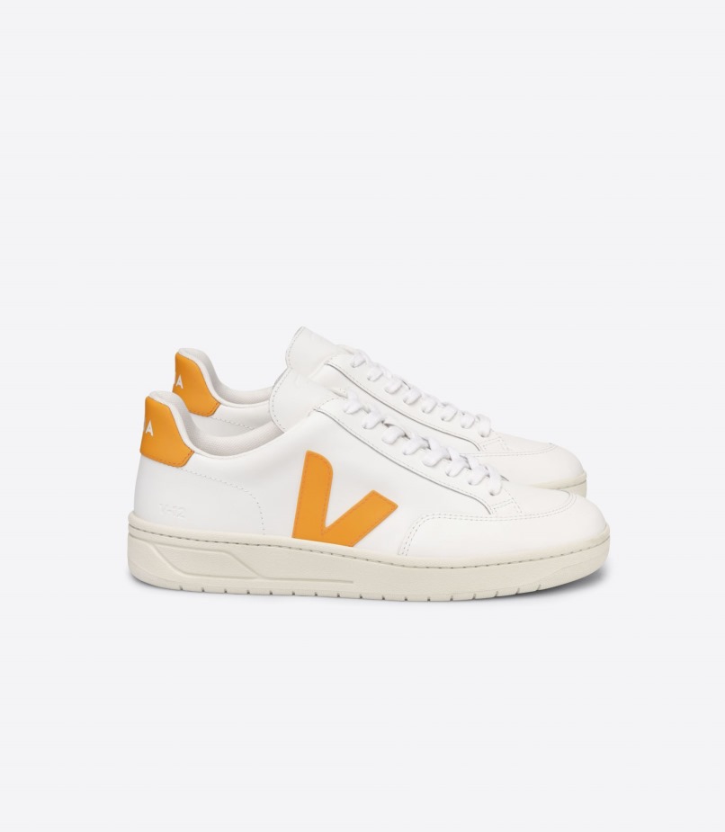 Leather White Ouro Veja