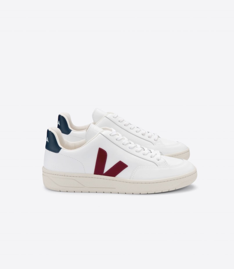 Veja Original Leather White Marsala Nautico