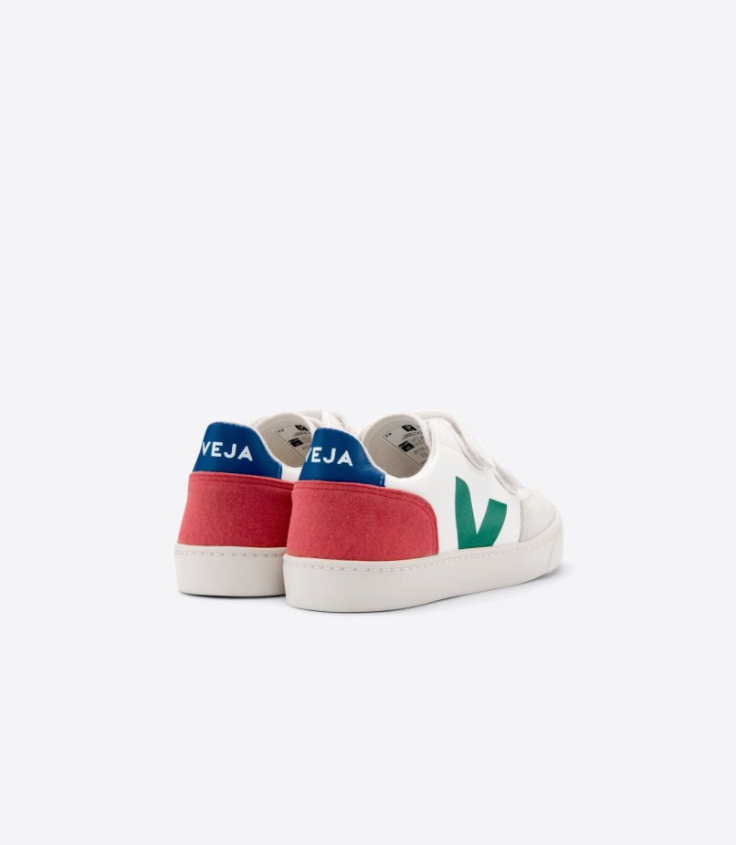 Special Veja Leather White Emeraude Pekin