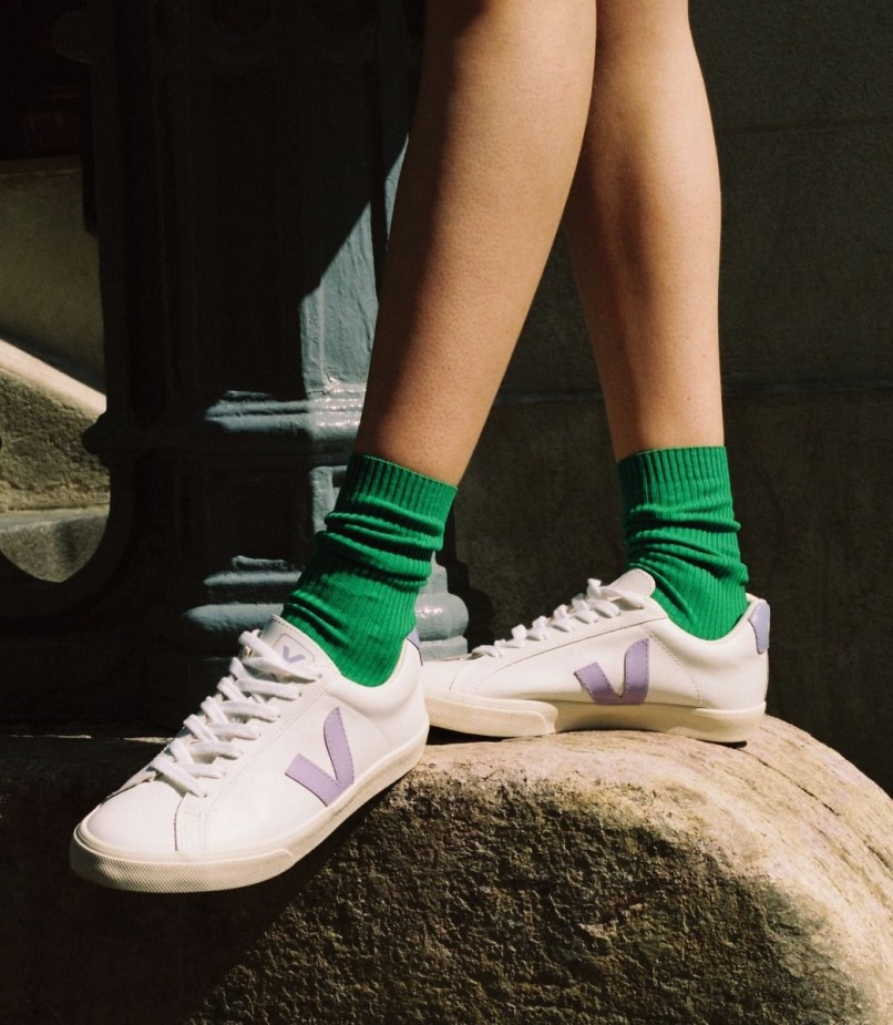 Veja Leather White Lavande Original