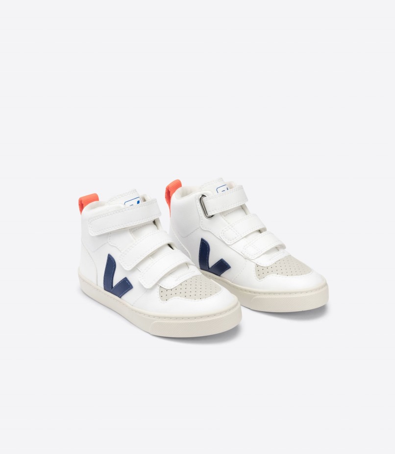 Veja Mid Cwl Branco Cobalto Laranja Fluo Original