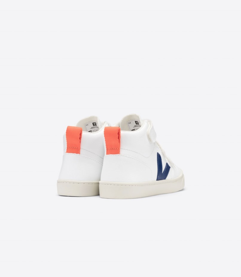 Veja Mid Cwl Branco Cobalto Laranja Fluo Original