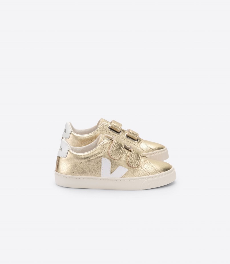 Couro Dourado Branco Veja Premium
