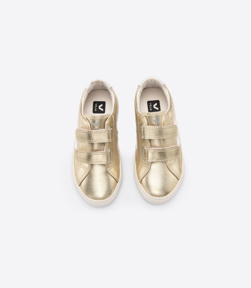 Couro Dourado Branco Veja Premium