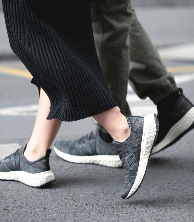 Veja V-knit Mix Cinza Preto Perfeito