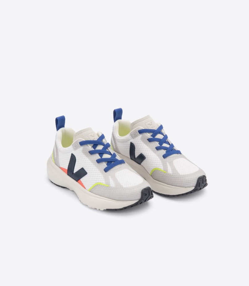 Veja Cadarços Elásticos Alveomesh Coleção Nautico Branco