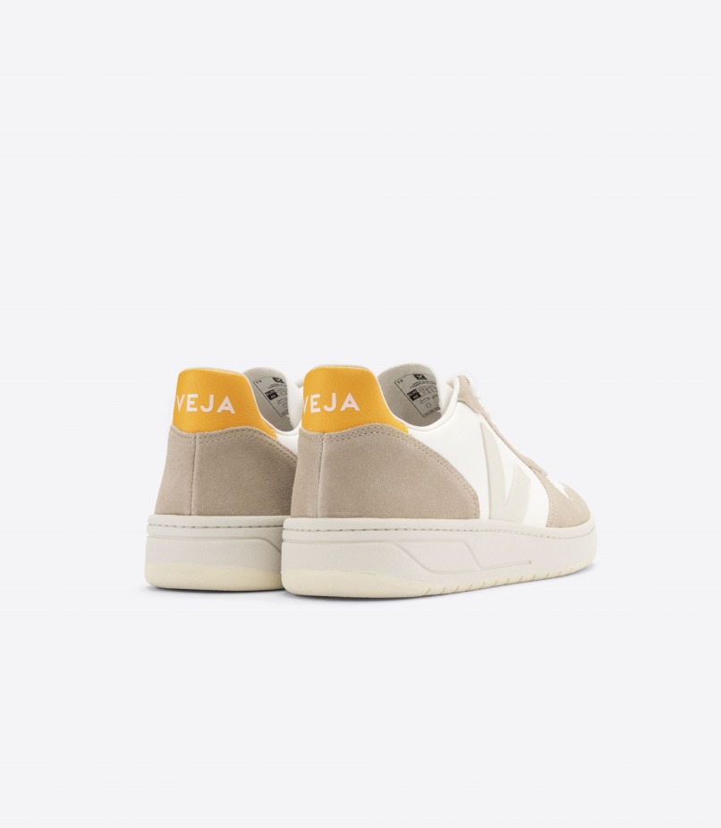 Original Chromefree Leather White Sahara Ouro Veja