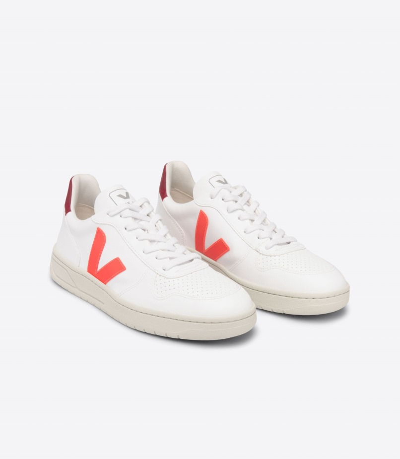 Veja Original Cwl White Orange Fluo Marsala