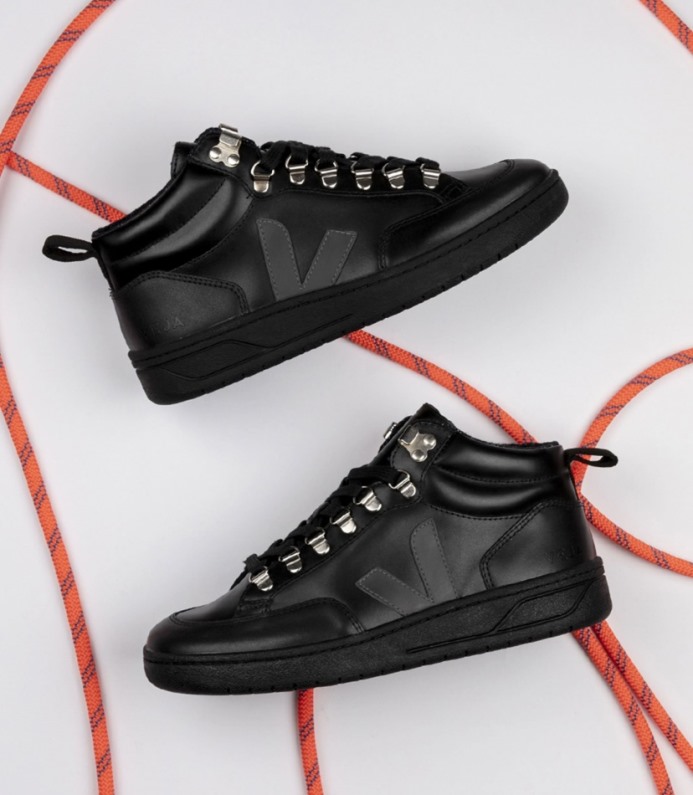 Veja Roraima Leather Black Grafite Black Sole