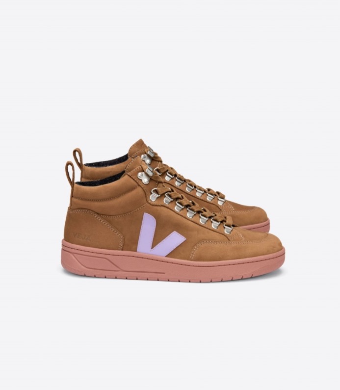 Veja Roraima Nubuck Brown Lavande